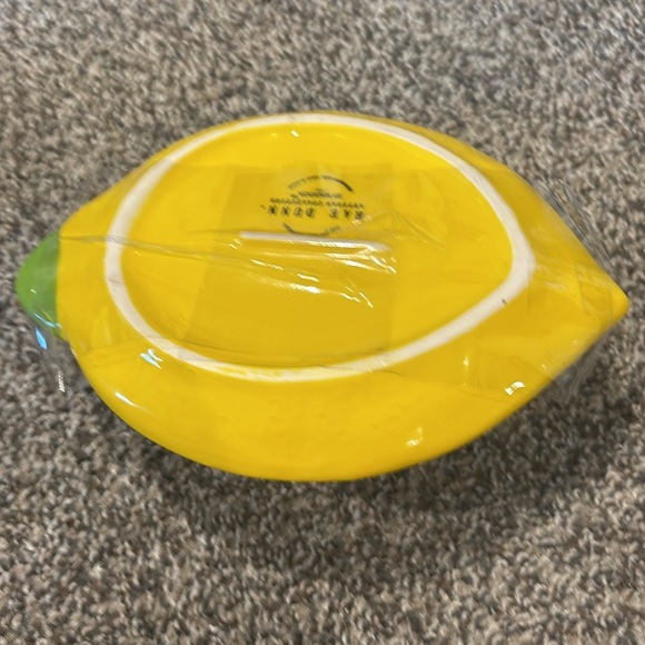 Lot of 2. Rae Dunn 3 pc Wooden Snack Tray. 3 pc lemon dessert plate /bowl. new - Picture 12 of 12